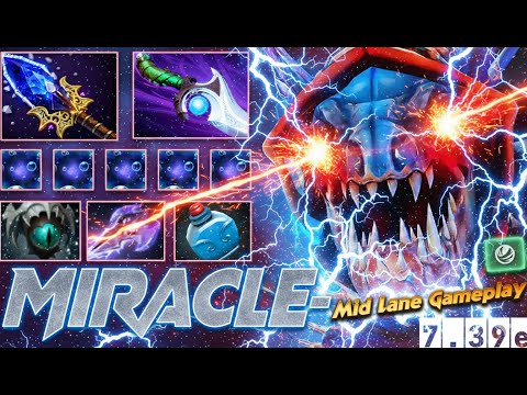 MIRACLE- Slark Mid Lane DOMINATION [Dota 2 7.39e]