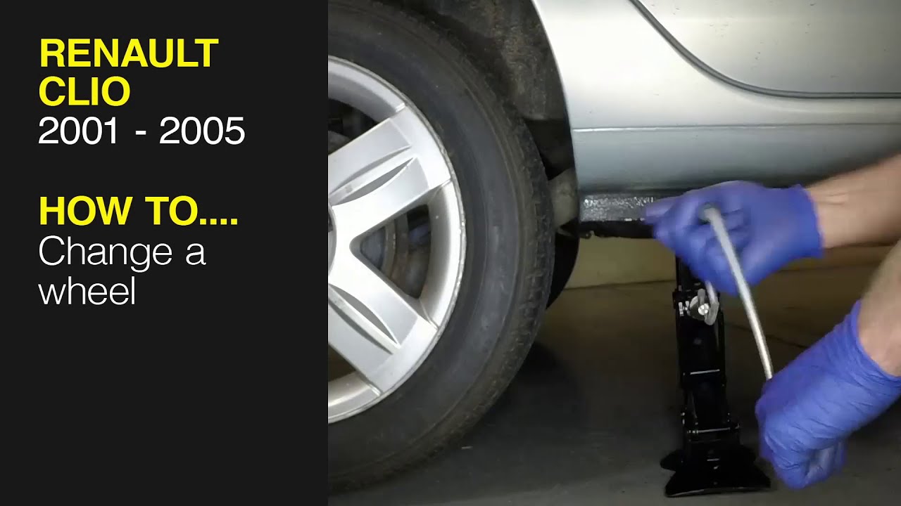 Watch video How to Change a wheel on a Renault Clio 2001 to 2005 Now How to Change a wheel on a Renault Clio 2001 to 2005