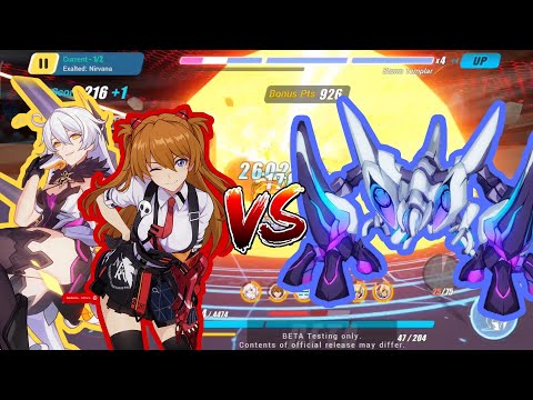 [HI3 SEA BETA 4.5] [Nirvana Exalted] Asuka & HoV vs Saha Assaka D417 - Who is better?