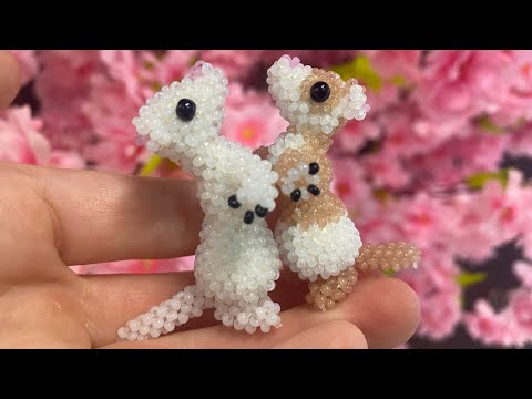 Туториал на амигуруми хорька из бисера 2 часть
