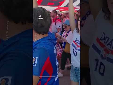 Croatia fans rock cowboy style in Dallas parade ahead of match with England