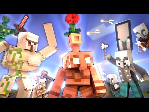 COPPER GOLEM ARMY - Iron Golem vs Pillager Army (Minecraft Movie Animation)