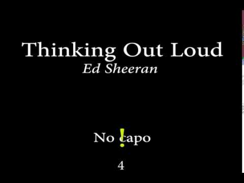 Thinking Out Loud - eD sHEERAN (Easy Chords and Lyrics)