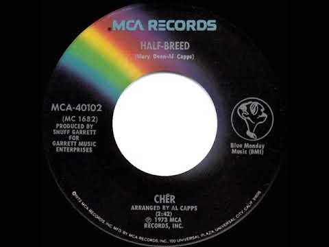 1973 HITS ARCHIVE: Half-Breed - Cher (a #1 record--stereo 45)