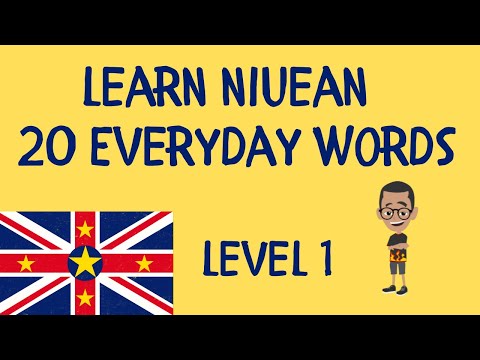 Learn Niuean - 20 Common Everyday Words (Niue Language)