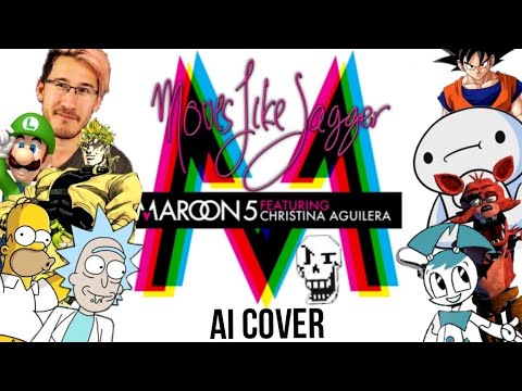 moves like jagger but varius characters sing it (AI cover)