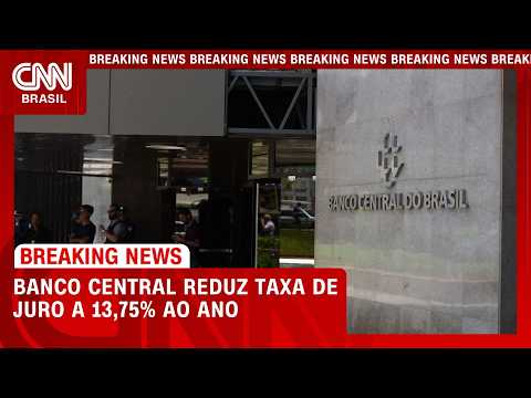 Banco Central corta juros em 0,25 ponto pela 5ª vez seguida e Selic recua a 13,75% | HORA H