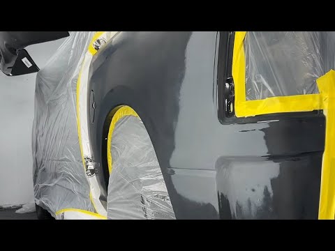 START TO FINISH SPRAY PAINTING JOB DODGE RAM