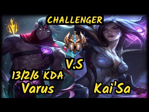 PNG Bgob (VARUS) vs KAI'SA - 13/2/6 KDA BOTTOM ADC CHALLENGER GAMEPLAY - BR