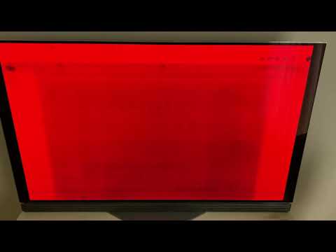 LG OLED burn-in multi color test