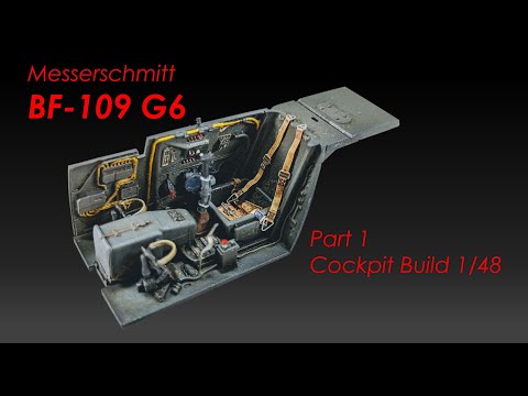 Bf-109 G6 - Eduard Brassin Cockpit 1/48 Scale Model - Part 1 of 2