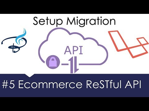 Ecommerce Restful API Laravel | Setup Migration 5