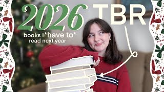 2026 TBR *books I NEED to read next year* 🗓️📚 Bookmas day 8