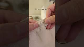 10 stitches you need to know #2 how to sew a running stitch #sewing #sewingforbeginners