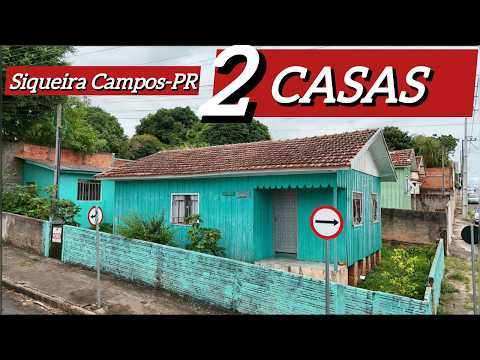 CASA NO CENTRO SIQUEIRA CAMPOS-PR TERRENO DE ESQUINA 