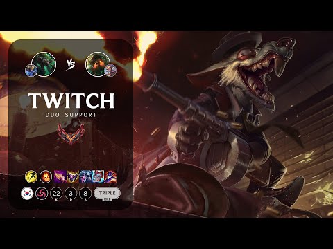 Twitch Support vs Nautilus - KR Grandmaster Patch 14.5