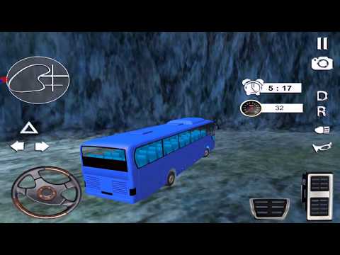 Downhill Coach Bus Simulator Simple Mobile Game