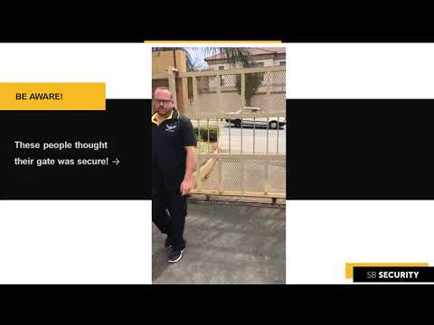 Tips to secure your gate - by SB SECURITY