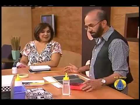 Carlos Saad - Sabor de Vida- Pátina riscada com decoupagem.