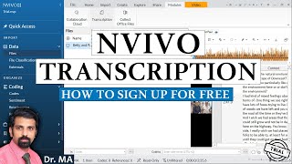 NVivo Free Transcription - How to Sign Up For Free - NVivo Transcription Add-On - NVivo Free Trial