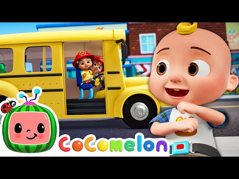 Wheels on the Bus (Firefighter Edition) | COCOMELON 🍉 | Nursery Rhymes & Lullabies | Kids Songs