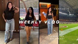 WEEK IN MY LIFE VLOG ★ phoenix fashion week, raiders preseason game, carry-on speakeasy