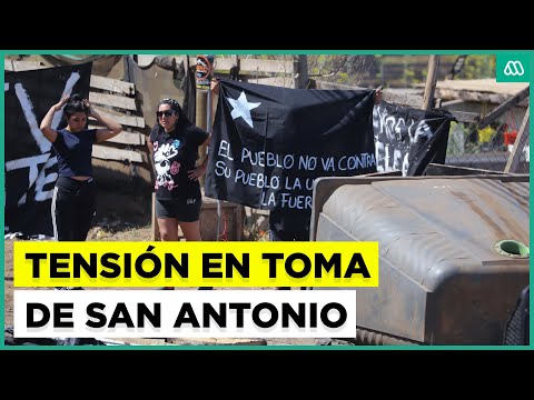 Múltiples barricadas en desalojo de toma en San Antonio