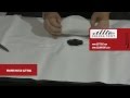 Fabric Repair - Cutting a patch to cover a hole, tear ...