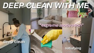 DEEP CLEAN WITH ME | reset my apartment + cleaning motivation + tips