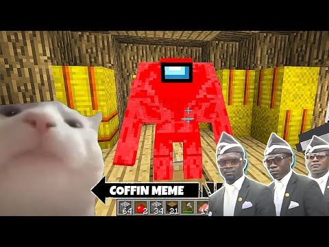[Part 20!] Cat Vibing on "Among Us" Coffin Meme- Minecraft Pugball