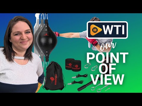 Double End Bag Boxing Ball - PU Leather Double End Boxing Speed Bag - Punching Bag with Adjustable Cords Carry Bag - WTI product video review