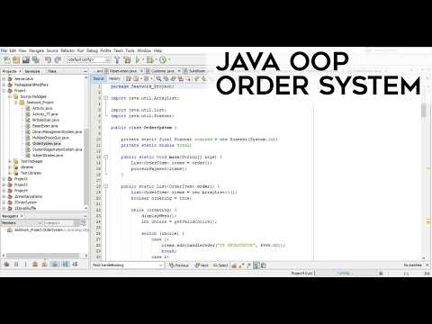 💻 Java Program Java Order System Netbeans Ide Object Oriented Programming