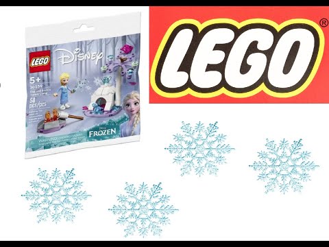 LEGO Disney Elsa & Bruni's Forest Camp 30559 Unoxing & Speed build