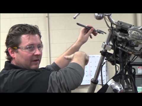 How to properly use the Steering Stem Nut Tool to remove and install triple trees BikeMaster