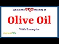 Olive Oil Meaning In Kannada Olive Oil In Kannada Olive Oil In Kannada Dictionary