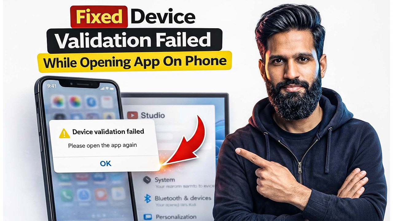 Fixed Device Validation Failed While Opening App On Phone