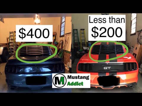 2015 Mustang Lambo Style Louver Install