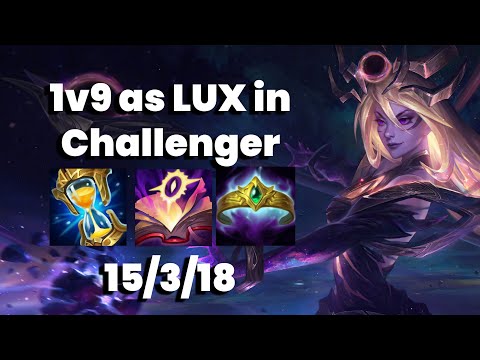 How to 1v9 as LUX in CHALLENGER (78% WIN RATE LUX) | 12.15 - League of Legends