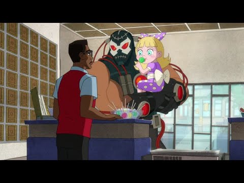 Kite-Man: Bane the babysitter.