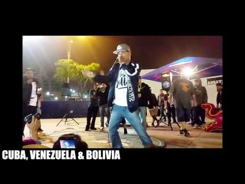 El Ciudadano (CUBA), Lancer (VENEZUELA) y Shadow (BOLIVIA) freestyle en Chorrillos.