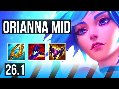 ORIANNA vs YONE (MID) | Good KDA: 9/1/13, 43K damage, 5k gold comeback | KR Master | 26.1