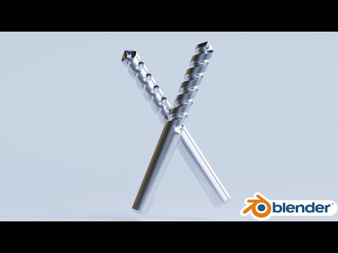 How To Make A Drill Bit In Blender / Blender Beginner Tutorial