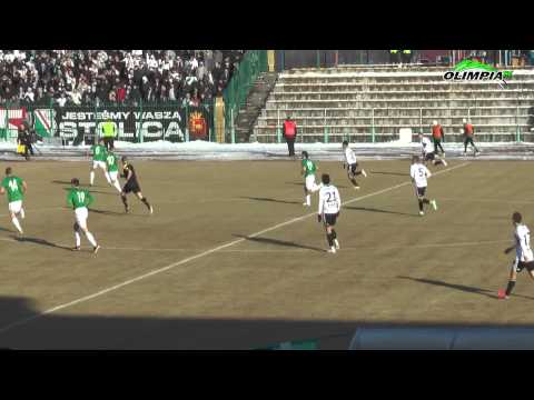 1/4 PP: Olimpia Grudziądz - Legia Warszawa 1:2, skrót. 26.03.2013