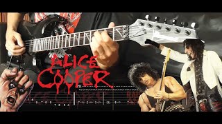 ALICE COOPER - Roses on White Lace [Full guitar cover]  | GUITAR TAB 🛑 TUTORIAL