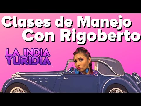 Rigoberto teaches me to drive -- Yuridia the Indian, humorous speaker. #Comedy