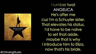 #11 Hamilton   Satisfied MUSIC LYRICS