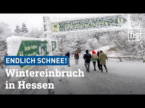 Winter-Überraschung in Hessen: 8 Zentimeter Schnee auf dem Feldberg | hessenschau