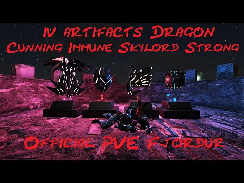 Ark Official PVE: Getting Dragon artifacts; Cunning - Immune - Skylord - Strong / Fjordur