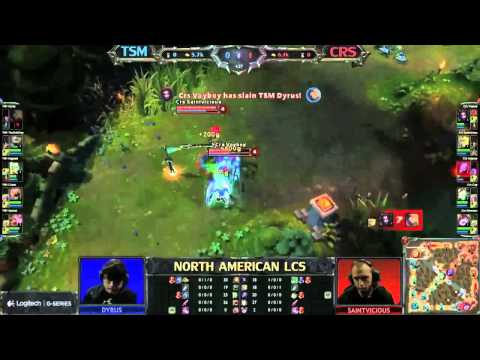 Voyboy gets first blood on Dyrus from great gank from Saintvicious