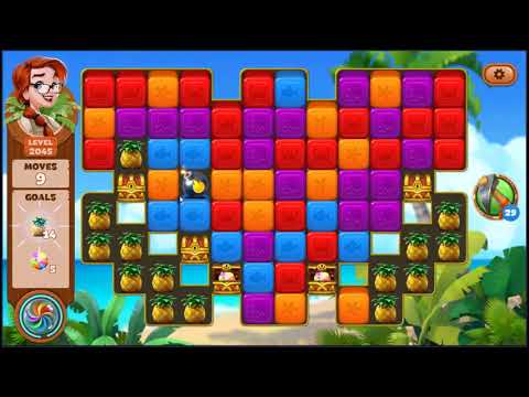 Lost Island Blast Adventure Level 2045 - NO BOOSTERS 🏝️ | SKILLGAMING ✔️